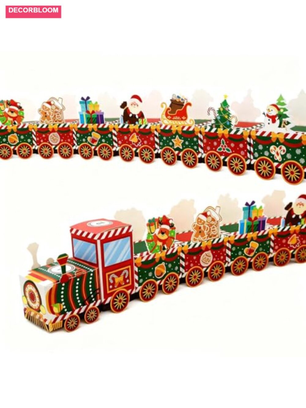 24 Box DIY Empty Advent Calendar Christmas Train Fillable Countdown Holiday
